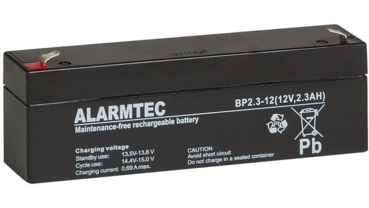 Akumulator AGM ALARMTEC serii BP 12V 2,3Ah