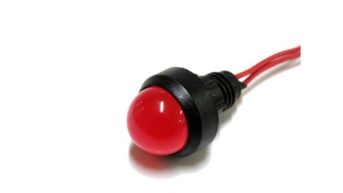 Lampka LED czerwona 230V AC/DC (klosz 20mm)