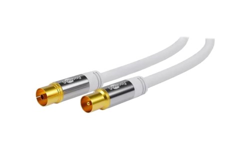 ANT-M/F-0100-WH Kabel 1m PVC biały 75 Obsługa: 4K, FullHD, UHD 2160p