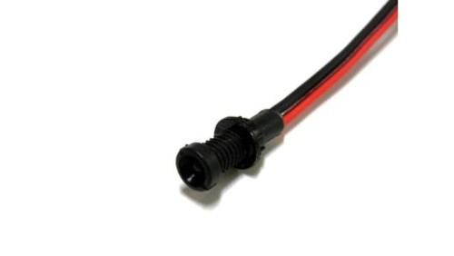 Lampka LED czerwona 12-24V AC/DC (klosz 3mm)