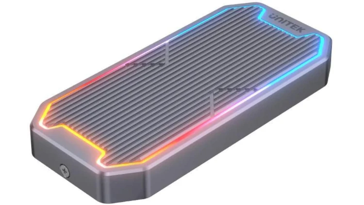 Obudowa dysku M.2 SSD NVMe/SATA 10Gbps RGB S1210B Unitek