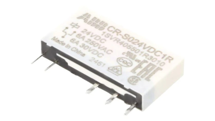 CR-S024VDC1R Przekaźnik miniaturowy, SPDT, Napięcie Cewki: 24VDC, CR-S, podstawka,THT