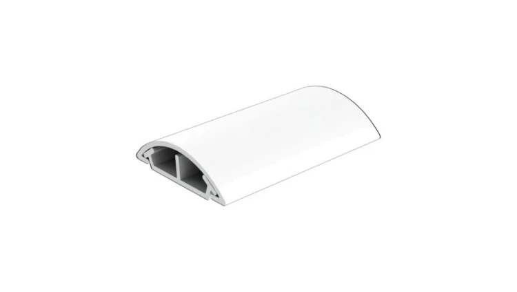 Listwa maskująca przewody TV maskownica uniwersalna napodłogowa naścienna 34x10mm biała 2m z taśmą 2-stronną KOPOS / 2 m /