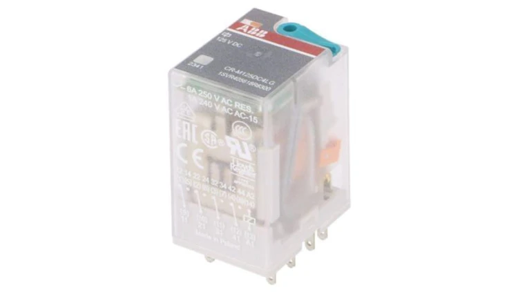 CR-M125DC4LG Przekaźnik elektromagnetyczny, 4PDT, Napięcie Cewki: 125VDC, max.250VAC