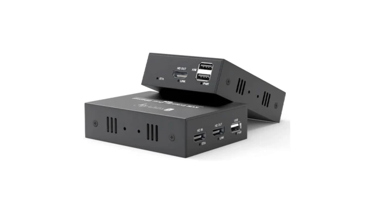 KVM extender HDMI/USB po skrętce kat6 do 100m 1080p 60hz IDATA HDMI-KVM4