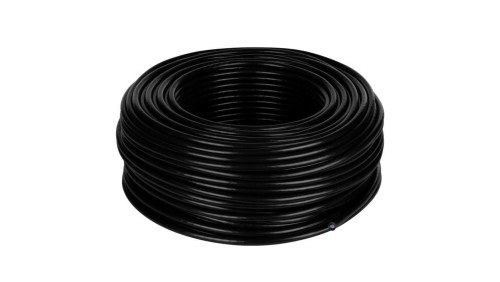 Przewód zasilający sterowniczy elastyczny PUR H05BQ-F 300/500V 2x1 czarny Elektrokabel 10m