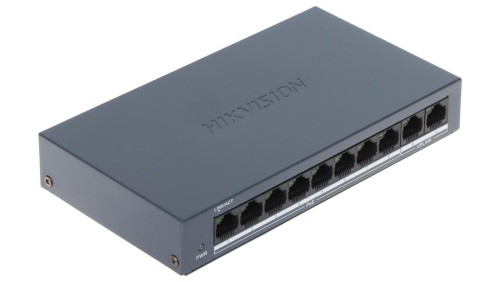 SWITCH POE DS-XS0110-P 8-PORTOWY Hikvision