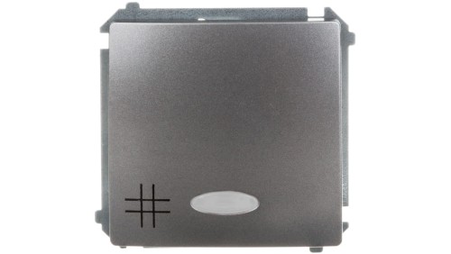 Simon Basic Łącznik krzyżowy stal inox z podświetleniem, szybkozłącza, czerwonym BMW7L.01/21