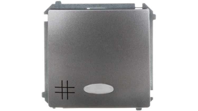 Simon Basic Łącznik krzyżowy stal inox z podświetleniem, szybkozłącza, czerwonym BMW7L.01/21