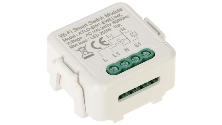 INTELIGENTNY STEROWNIK OŚWIETLENIA LED ATLO-SW1-EWELINK Wi-Fi, eWeLink