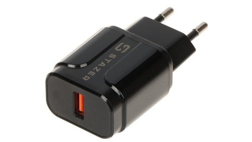 ŁADOWARKA SIECIOWA USB 5V/3A/USB-QUICK3.0/B STAZER