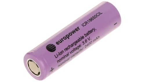 AKUMULATOR LI-ION BAT-ICR18650CIL/EP 3.6V EUROPOWER