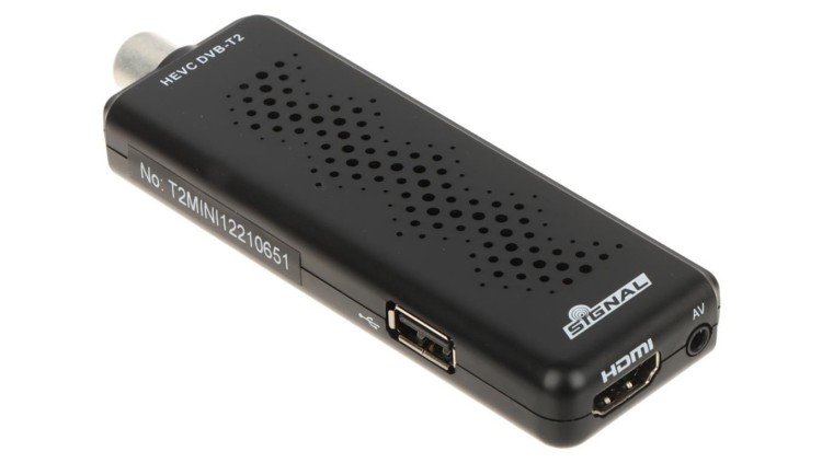 TUNER CYFROWY HD DVB-T/DVB-T2 T2-MINI H.265/HEVC SIGNAL