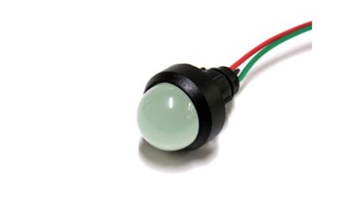 Lampka LED zielona 12-24V AC/DC (klosz 20mm)