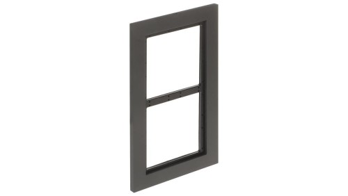 Aluminiowa ramka maskująca do puszki na dwa moduły, przeznaczona dla serii VTO4202F/FB, kolor czarny, DAHUA