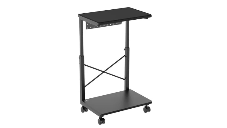 Podstawka wózek na kółkach pod komputer CPU z półką NanoRS, 80kg max, regulowana wysokość 550~850mm, RS430