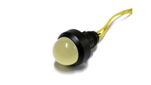 Lampka LED żółta 230V AC/DC (klosz 20mm)