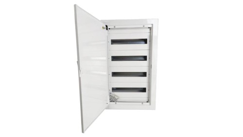 Rozdzielnica podtynkowa metalowa 4x18 modułów IP30 (400V AC) 735x415x130mm drzwi pełne Doktorvolt