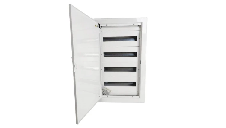 Rozdzielnica podtynkowa metalowa 4x18 modułów IP30 (400V AC) 735x415x130mm drzwi pełne Doktorvolt