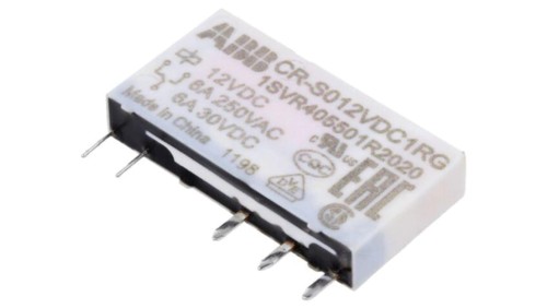 CR-S012VDC1RG Przekaźnik miniaturowy, SPDT, Napięcie Cewki: 12VDC, CR-S, podstawka,THT