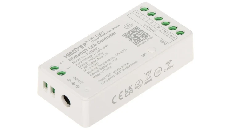 STEROWNIK OŚWIETLENIA LED FUT039S 2.4 GHz, RGBCCT (RGBWW) 12... 24V DC MiBOXER / Mi-Light