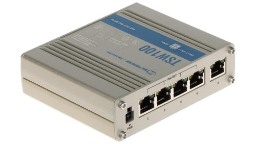 SWITCH PRZEMYSŁOWY POE TSW100 5-PORTOWY, 4 PoE Teltonika