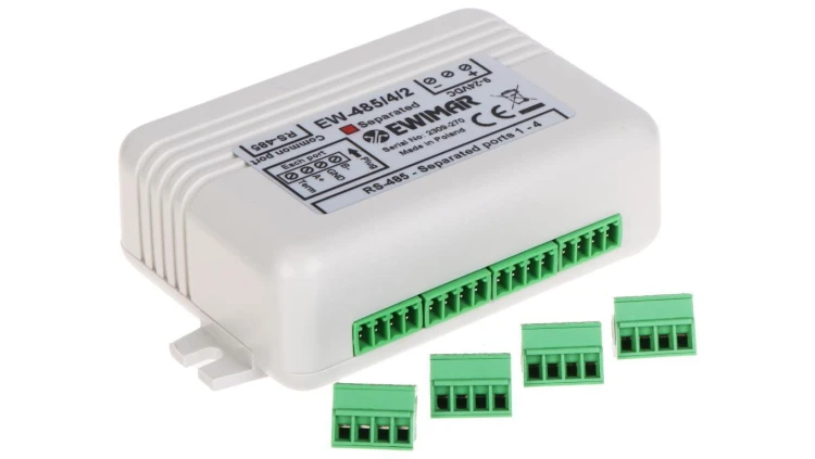 DYSTRYBUTOR MAGISTRALI RS-485 EW-485/4/2/SO Z SEPARACJĄ OPTYCZNĄ