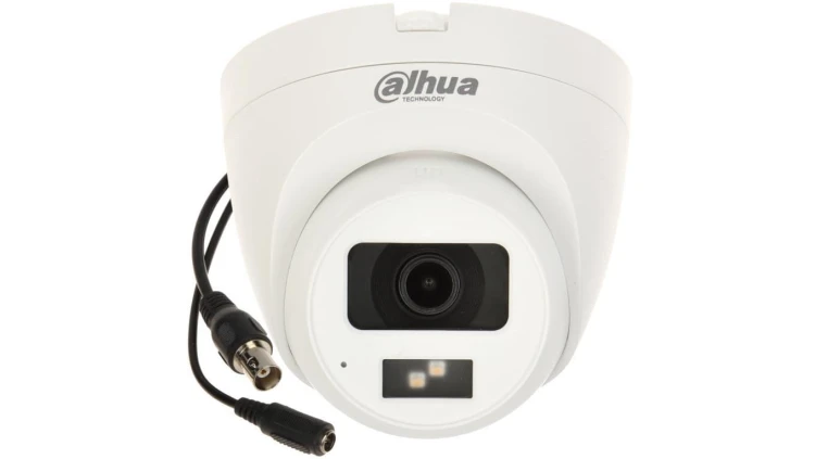 Kamera HD 4w1 DAHUA, turret, 2Mpix, 2.8mm, Smart Dual Light LED+IR do 20m, mikrofon, IP67, 12VDC