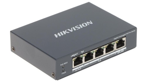 SWITCH POE DS-3E0505HP-E 4-PORTOWY Hikvision