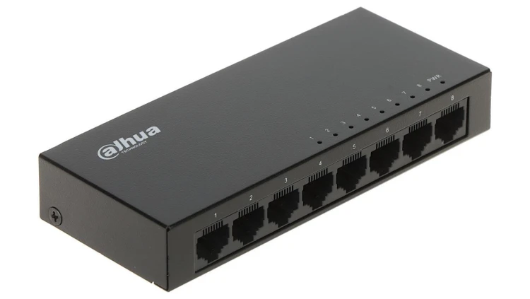 SWITCH PRZEMYSŁOWY PFS3008-8GT-V2 8-PORTOWY DAHUA