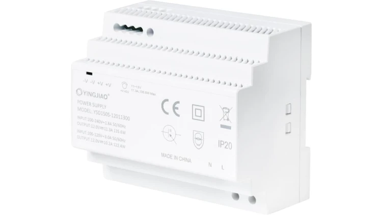 ZASILACZ IMPULSOWY NA SZYNĘ DIN YINGJIAO YSD150S-12011300 12V/136W/11,3A