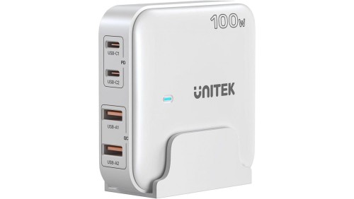 Ładowarka biurkowa GaN 100W 2xUSB-A 2xUSB-C Unitek P1229AWH01-EU