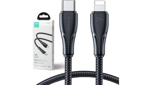 Kabel USB-C / Lightning Joyroom S-CL020A11 120cm 20W w oplocie czarny