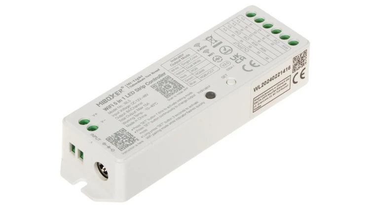 STEROWNIK OŚWIETLENIA LED WL5 Wi-Fi, 2.4 GHz, RGBCCT (RGBWW) 12... 48V DC MiBOXER / Mi-Light