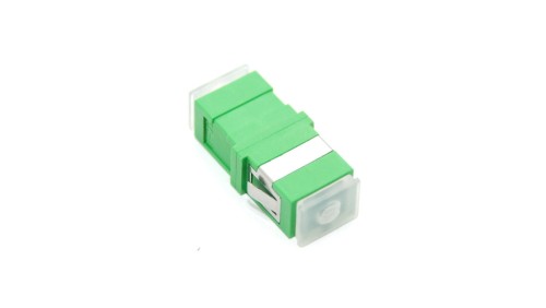 Adapter światłowodowy SC/APC simplex, krótkie uszy montażowe