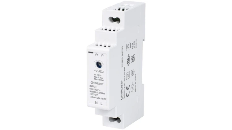 ZASILACZ IMPULSOWY NA SZYNĘ DIN YINGJIAO YSD15S-1201250 12V/15W/1.25A