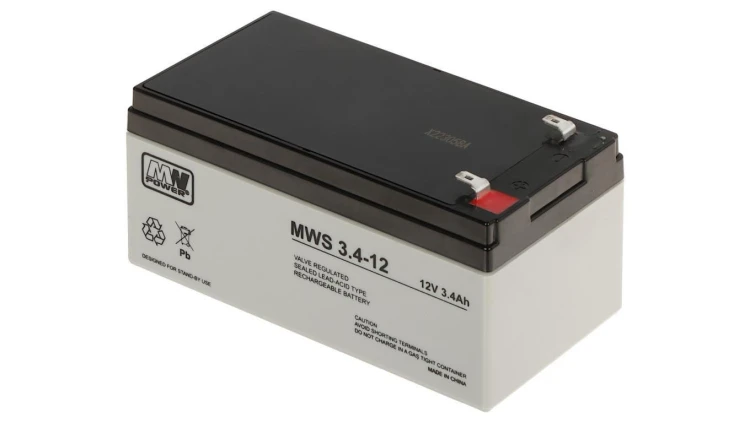 AKUMULATOR 12V/3.4AH-MWS MW Power