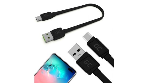 KABEL USB-A -USB-C Green Cell Matte 25cm ULTRA CHARGE QUICK CHARGE 3.0 KABGC03