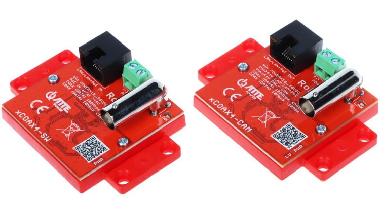 Zestaw aktywnych konwerterów do transmisji Ethernet oraz PoE po koncentryku