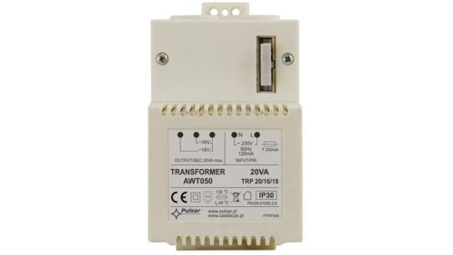 Transformator PULSAR AWT050 TRP 20VA/16V/18V