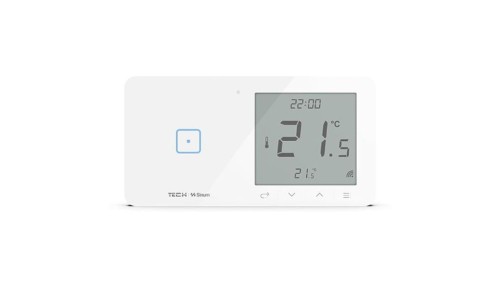 SINUM WSR-01m L Regulator pokojowy + włącznik jednopolowy lewy kolor biały