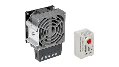 Dmuchawa grzewcza 100W z termostatem do szaf zewnętrznych
