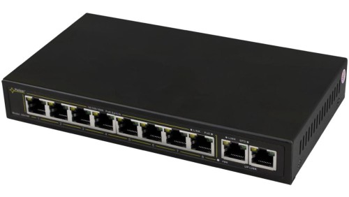 SWITCH POE PULSAR SG108 10-PORTÓW (8xPoE + 2xUPLINK)