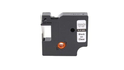 Taśma D1 45010 do drukarki DYMO 12mm 7m przeźroczysta taśma czarny nadruk
