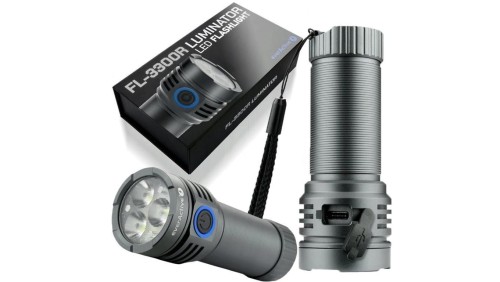Latarka ręczna 3x Osram P9 10W LED everActive FL-3300R Luminator 3300 lumenów IPX4