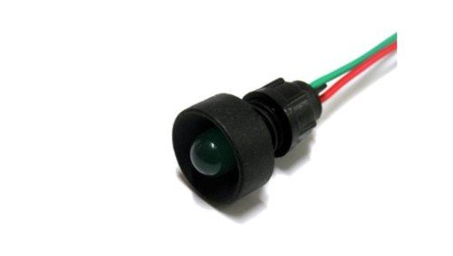 Lampka LED zielona 12-24V AC/DC (klosz 10mm)