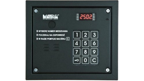 Laskomex CP-2503R czarna Panel audio z czytnikiem kluczy RFID