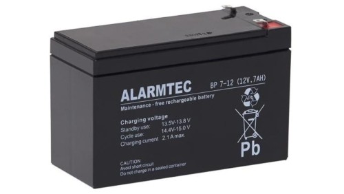 Akumulator AGM ALARMTEC serii BP 12V 7Ah