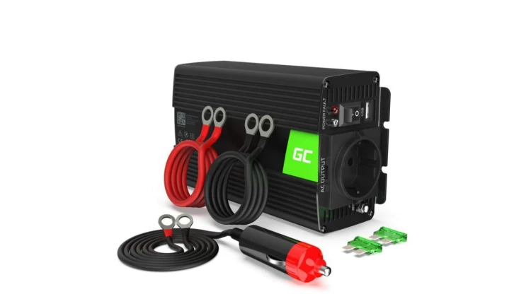 PRZETWORNICA NAPIĘCIA INWERTER Green Cell 24V -igt/br 230V 500W/1000W CZYSTA SINUSOIDA INV17