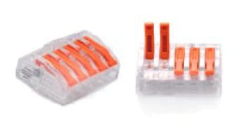 ZŁĄCZKA DO PRZEWODÓW ZATRZASKOWA 0,2-4,0mm2 PC-235 5GNIAZD (1szt.)